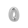 3D bubble style silver metal letter O charm with high-polished mirror finish - Bubble Letter O(DB250708-O) Pendant Only (Without Chain) / Silver