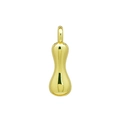 Polierter goldener Blasenanhänger mit glattem Metallfinish und elegantem Kurvendesign - I Anhänger Ohne Kette (DN2509010-I) Gold