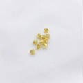 Gepolijste 14K goudgevulde gefacetteerde kralen voor doe-het-zelf sieraden maken - 14K 3mm Kruisgesneden Bloemkraal