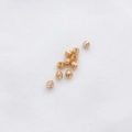 Roségouden 14K gefacetteerde ronde afstandskralen voor DIY armbanden en halskettingen - Roségoud 3mm Kruisgesneden Bloemkraal