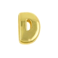 DIY alphabet 'D' charm in polished gold finish for personalized bracelets - Gold / Alphabet D (Pendant Only (Without Chain)) (DB251004-D)