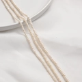 Natuurlijke witte rijstzoetwaterparels voor DIY sieraden en kralen kettingen - Micro Abacus (3-3.5mm)