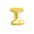 DIY colorful cord bracelet pendant with double-sided bubble golden initial letter I - Gold / Alphabet I (Pendant Only (Without Chain)) (DB251004-I)