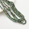 4mm facettierte quadratische Perlen aus afrikanischem Türkis für DIY-Schmuck - Afrikanischer Türkis Würfel Stil