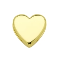 Polished golden heart bead charm for DIY dopamine bracelets and necklaces - Heart (Pendant Only (Without Chain)) (DB251004-A款) / Gold