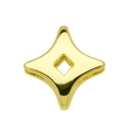 Golden four-pointed star pendant charm with diamond-shaped cutout for DIY bracelets - Hollow Four-Pointed Star (Pendant Only (Without Chain)) (DB251004-E款) / Gold