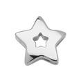 Silver hollow double star charm pendant for personalized DIY bracelet jewelry making - 3D Bubble Star Style (Pendant Only (Without Chain)) / Silver