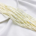 Strengen van crème vierkante schelpkralen voor DIY sieraden maken en handwerk - Crèmewit 3.5*3.5mm