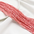 Roze koraalschelp kubus kralenstreng voor DIY armband en halsketting accessoires - Donkerroze 3.5*3.5mm