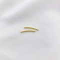Polierte 14K Gold gefüllte gebogene Röhrenperlen für handgemachte DIY Schmuck Armbänder - 1.5x20mm / 14K Gold