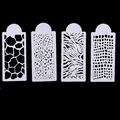 Set di 4 stampi per torte con motivi leopardati per decorazione floreale fai da te - Set Texture Animale