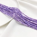 Irisierende lavendellila quadratische Muschelperlen für DIY Halsketten und Armbänder - Lila 3.5*3.5mm
