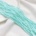 Natürliche Muschelperlen quadratisch minzgrün für DIY Schmuckherstellung Armbänder - Seeblau 3.5*3.5mm