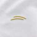 14K Gold gefüllte gebogene Röhrenperlen für DIY Schmuckherstellung von Ketten und Armbändern - 1.5x30mm / 18K Gold