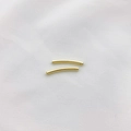 14K goldgefüllte gebogene Röhrenperlen in zwei Größen für DIY-Schmuckherstellung - 2x20mm / 14K Gold