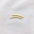 Polierte 14K goldgefüllte gebogene Röhrenperle für DIY-Schmuckherstellung und Armbänder - 2x30mm / 14K Gold