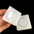 Quadratische Silikonform mit rundem Hohlraum für DIY-Untersetzer aus Gießharz - Quadratische Box Runder Boden Stil