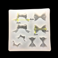Silikonform für Harz oder Fondant mit 3D-Schleifenformen und Größenmarkierungen - 3D Schleife Stil
