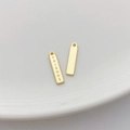 Colgante rectangular de oro de 14K con grabado FRIENDS para crear joyas DIY - Etiqueta Rectángulo 14K FRIENDS (12#)