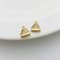 14K vergoldete Weihnachtsmütze-Anhänger mit Zirkonia für DIY-Schmuckherstellung - 9# Weihnachtsmütze (8*10mm)