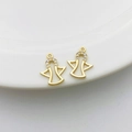 14K vergoldete Engel-Anhänger mit Zirkon-Inlay für DIY-Schmuck und Ohrringe - 15# Engel (12*15mm)