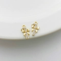 14K vergoldeter Zuckerstangen-Anhänger mit Zirkonia-Kristallen für DIY-Schmuck - 20# Zuckerstange (7*14mm)