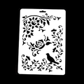 Stencil per pittura fai-da-te con fiori bianchi, rose e uccelli per scrapbooking - Stile Fiore E Uccello (02041) / Numero 2