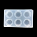 Stampo in silicone rotondo a 6 fori per crostate, torte e progetti di bricolage - Stile Tondo Ondulato A Sei Cavità