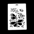 Stencil con farfalle e fiori per album fai-da-te e progetti di pittura creativa - Stile Farfalla E Fiore (02049) / US 10