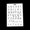 Stencil Fai-da-te con Lettere A-Z e Numeri per Pittura e Decorazione Manuale - US 7