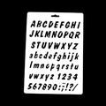 Stencil per pittura di lettere e numeri per scrapbooking e lavori fai-da-te - US 5