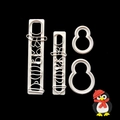 Juego de 4 moldes de pingüino y muñeco de nieve para fondant y repostería navideña - Juego de 4 Piezas Pingüino Muñeco de Nieve