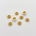14K gold filled flower bead caps for DIY jewelry making with radial texture finish - 8#14k Trumpet-Shaped Spacer (5153002256862)