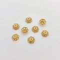 14K gold plated flower bead caps for DIY jewelry making handmade accessories - 20#14k Six-Petal Hollow Cap (5153002256874)