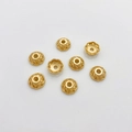Set of 8 gold flower bead caps for DIY jewelry making necklaces and bracelets - 29#14k Hollow Petal Cap (5153002256883)