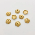 8pcs of 14K gold filled five-petal flower bead caps for DIY jewelry making - 34#14k Radiant Five-Petal Cap (5153002256888)