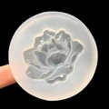 DIY Lotus Silikonform für Kunstharzschmuck mit Spiegeleffekt und mehrlagigen Blütenblättern - Durchscheinender Blütenblattstil (16418)