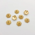 14K gold filled six-petal flower spacer bead caps for DIY jewelry making and beading - 39#14k Fine Six-Petal Cap (5153002256893)