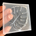 Quadratische Silikonform mit Monstera-Blattmuster für DIY-Harzguss-Handwerk - Monstera Blatt (16460)