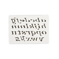 3pcs large lowercase alphabet silicone fondant mold for cake decorating and DIY baking - Lowercase Letters / Gray