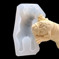 6-inch Shar Pei dog silicone mold for DIY chocolate cake and realistic mousse baking - Extra Large Style (19-62)