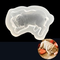 3D Shar Pei dog silicone mousse mold for realistic puppy cakes and chocolate desserts - Dog Shape