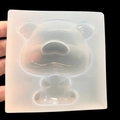 Cute pig head shaped silicone mold for DIY UV resin crystal pendants and handmade jewelry - Mirror Pig Style