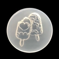 3D-Silikonform mit Wassermelonen- und Eiscreme-Motiven für DIY-Resin-Bastelarbeiten und Ton - Doppel-Eis-am-Stiel-Form