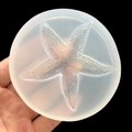 Starfish shaped silicone mold for DIY resin craft in translucent white finish - Starfish Shape