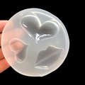 Molde de silicona con formas de corazón y labios para manualidades de resina y llaveros - Molde Multiorificio Corazón Labios