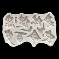 Witte siliconen fondantvorm met Chinese kalligrafie voor geluk en gezondheid - Grijs