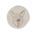 Molde de silicona con cara de perro Corgi detallada para piruletas pastel y chocolate - Estilo 3-Cabeza de Corgi / Gris
