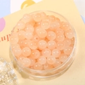 8mm perzikroze bubbel glaskralen met gladde afwerking voor DIY handgemaakte sieraden - Set van 20 Stuks / Licht Oranje Gradiënt