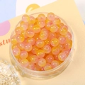 8mm jelly glazen kralen met oranje-roze verloop voor DIY sieraden maken - Set van 20 Stuks / Oranje Naar Roze Gradiënt